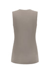 SWAYING/KNIT double-sided slim cardigan vest SW24SS1T48 marl